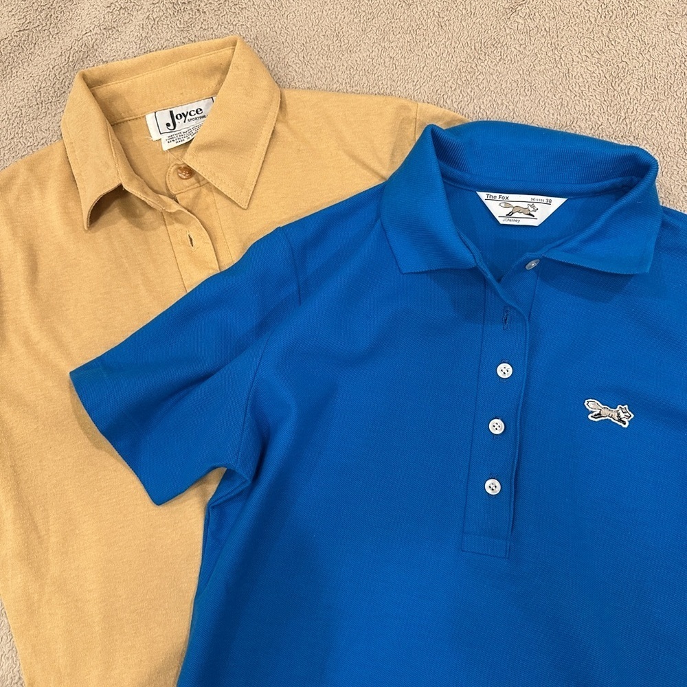 2 for 1 Vintage Polo Shirts! Joyce Sportswear + The Fox JCPenney Small